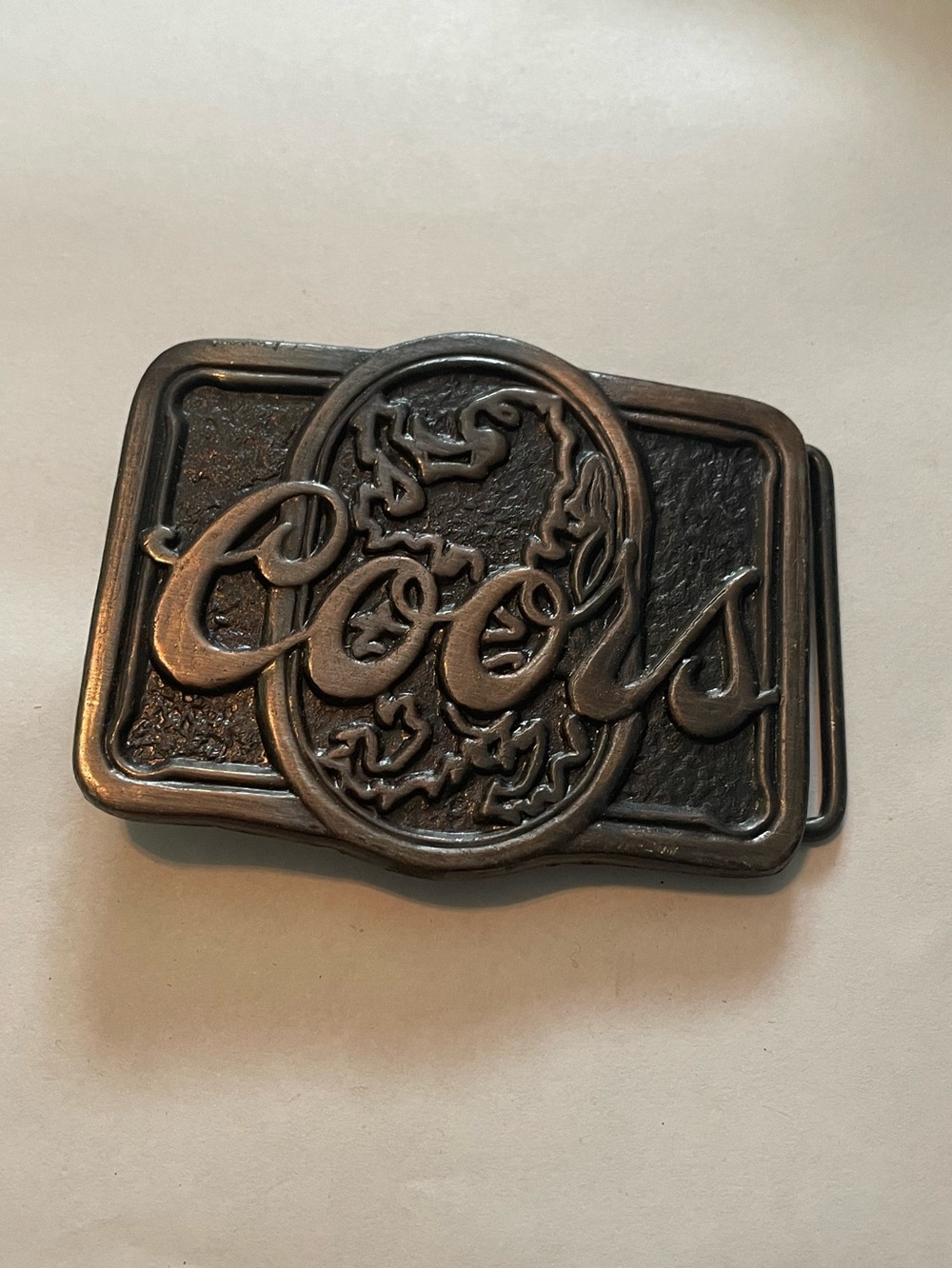 Coors Brass Belt Buckle